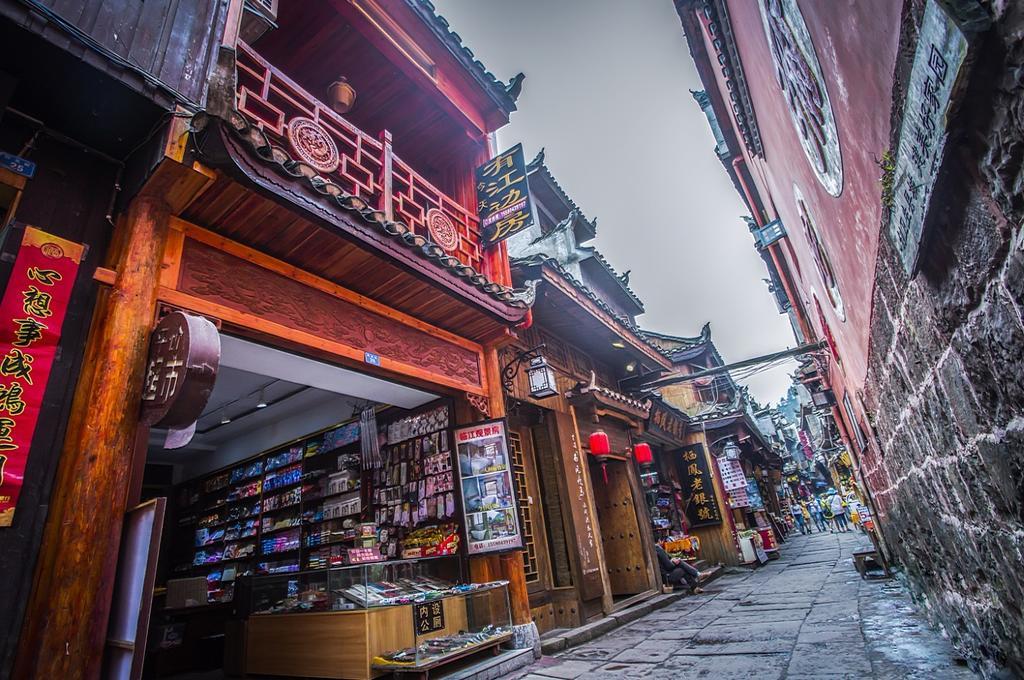 Lqj Riverside Guest House Fenghuang Exterior foto